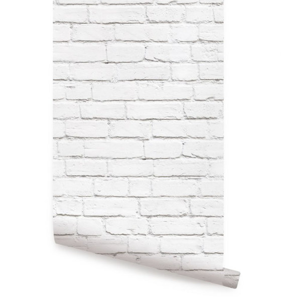 Wrought Studio Mckeown Peel & Stick Brick Wallpaper & Reviews Wayfair